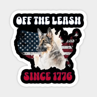 4th of July Independence Day Funny Design for Dog Lovers Magnet