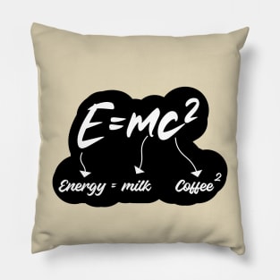 Physics formula E=mc2 funny Printed Art for Science Physics Student and Teacher Pillow
