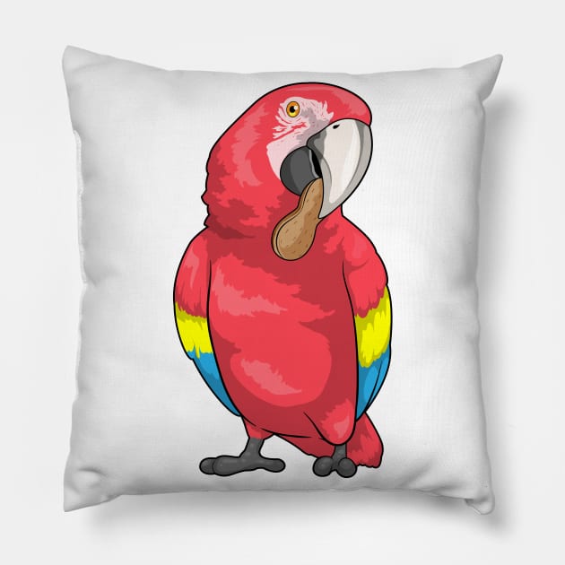 Parrot Peanut Pillow by Markus Schnabel