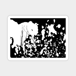 Abstract Black and White Rorschach Magnet