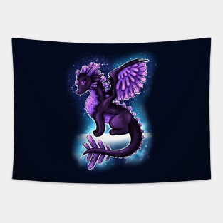 Amethyst Dragon - Cute Cartoon Dragon Tapestry