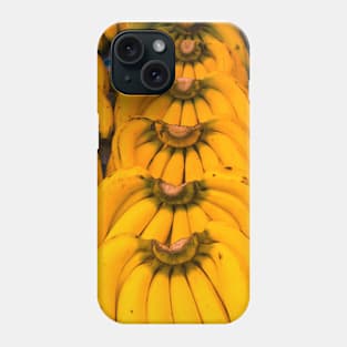 Natural banana bunches in symmetric Phone Case