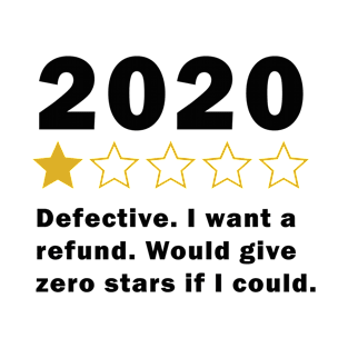 Funny 2020 1 star review | Very bad | Social Distancing T-Shirt