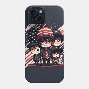 Patriotic American Family Phone Case