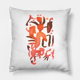 Abstract Watercolor Painting Pillow