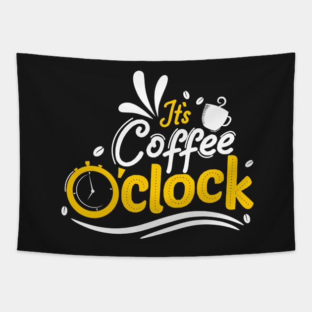 It's coffe o'clock Tapestry by D3monic