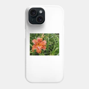 Wet Orange Lily Photographic Image Phone Case