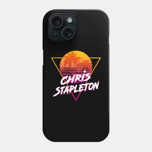 Chris Stapleton - Proud Name Retro 80s Sunset Aesthetic Design Phone Case