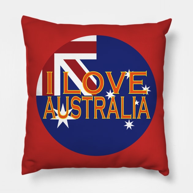 I love Australia Pillow by EunsooLee
