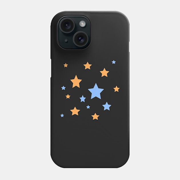 Orange and Blue pastel star bundle Phone Case by anrockhi