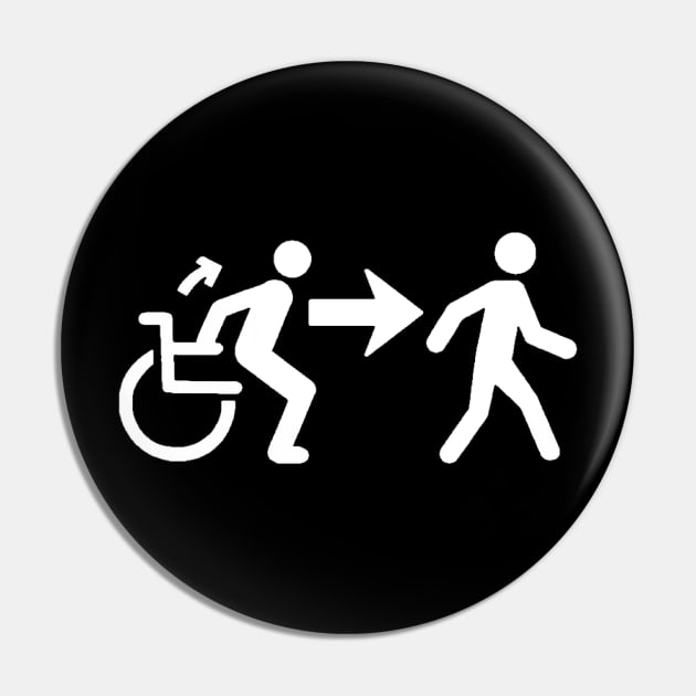 Ambulatory Wheelchair User Symbol Pin by annieelainey