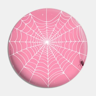 Heart Spider Web Pin