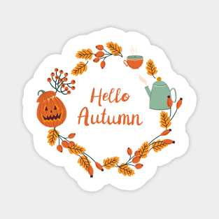 Hello Autumn Magnet