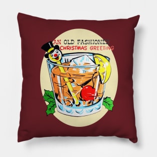 An Old Fashioned Christmas Greeting Pillow