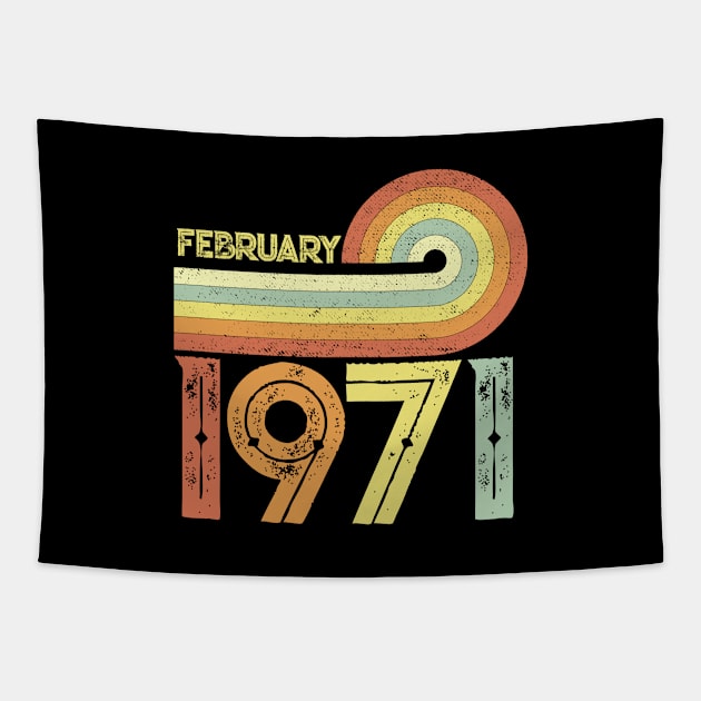 Vintage February 1971 Birthday Tapestry by CarDE