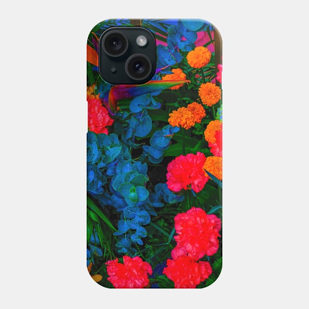 Beautiful colorfol flowers background Phone Case by Choulous79