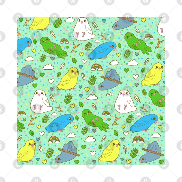 Lineolated Parakeet Pattern by casserolestan