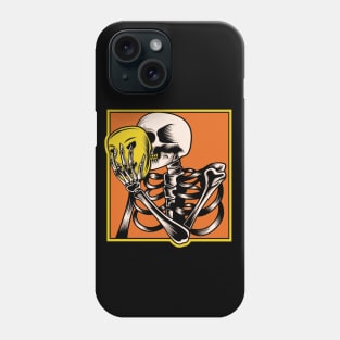 Clowned Skeleton Behind the Yellow Mask Phone Case