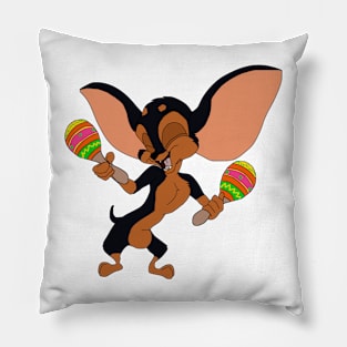 Fiesta Chihuahua (Black and Tan) Pillow