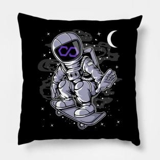 Astronaut Skate Polygon Matic Coin To The Moon Crypto Token Cryptocurrency Blockchain Wallet Birthday Gift For Men Women Kids Pillow