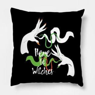 Here be witches Pillow