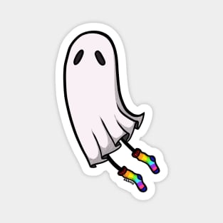 Rainbow Socks Ghost Magnet