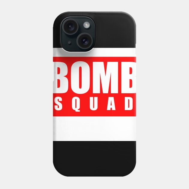 Bomb Squad - Solid Logo Phone Case by GodzillaMendoza