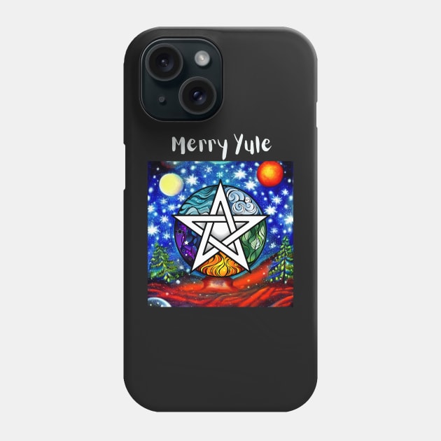 Merry Yule Phone Case by FineArtworld7