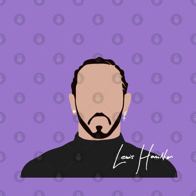 Lewis Hamilton Face Art 2 by GreazyL