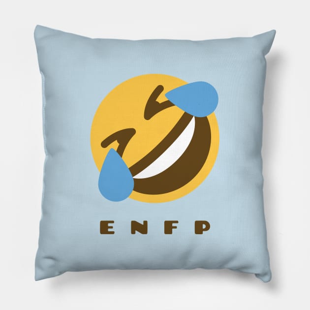 Laughing ENFP Gift T-Shirt Pillow by AlmostAdult