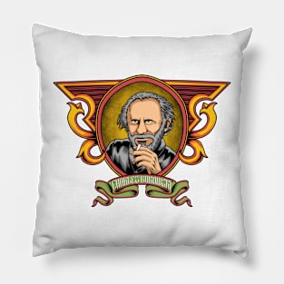 Charles Bukowski - Aesthetic Faded Style Design Pillow