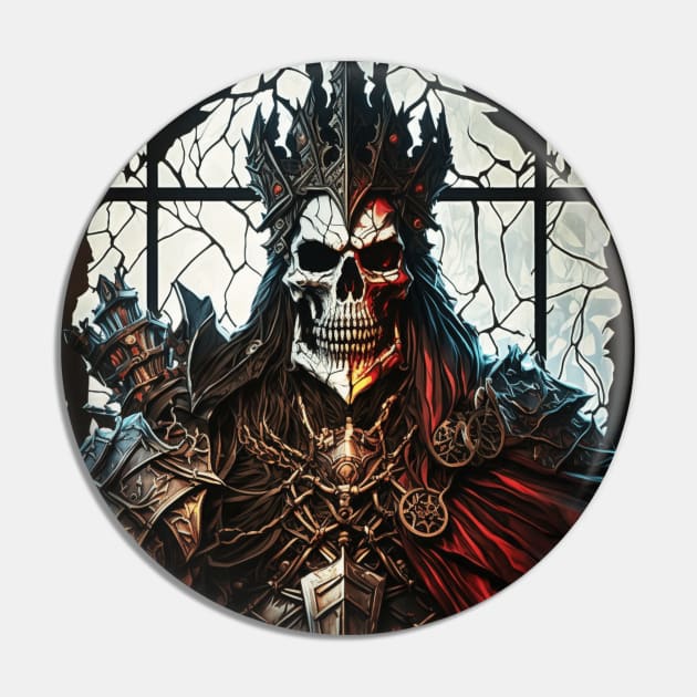 Diablo Skeleton King Leoric Pin by Nightarcade