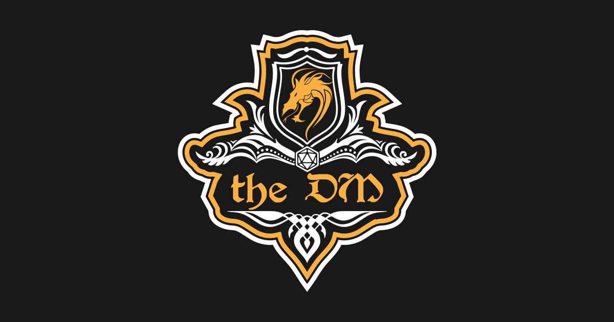 D&D DM Dungeon Master Crest Dungeon Master TShirt TeePublic