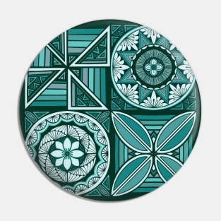 Tapa patchwork - jade Pin