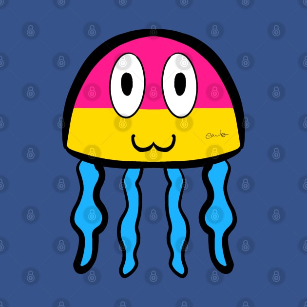 Pansexual Pride Jellfish by AlienClownThings