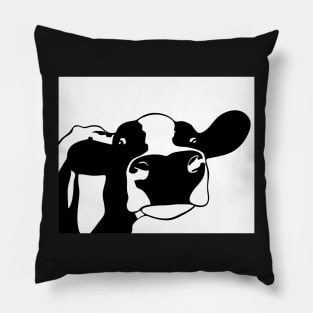 Curious Cow Pillow