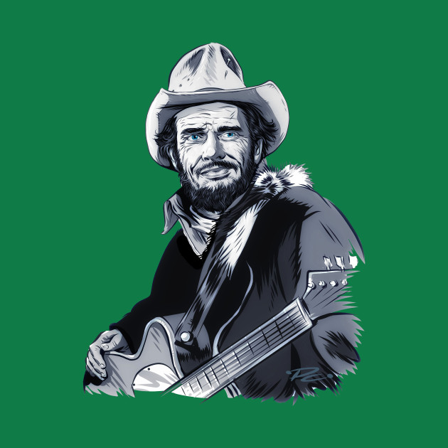 Discover Merle Haggard - An illustration by Paul Cemmick - Merle Haggard - T-Shirt