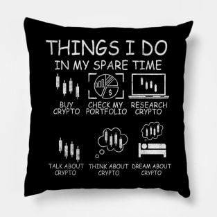 Things I Do In My Spare Time Retro Pillow