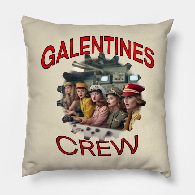 Galentines crew cool girls Pillow by sailorsam1805