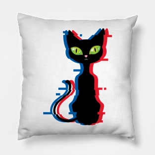 Glitch Cat 1 Pillow