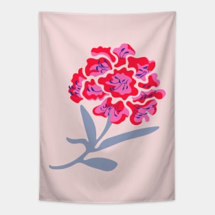 RHODODENDRON Mod Fuchsia Hot Pink Red Lavender Spring Flower Floral - UnBlink Studio by Jackie Tahara Tapestry