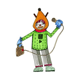 Sam the Sandown Clown Colorful Sketch T-Shirt
