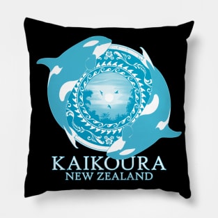 Orca Killer whales Kaikoura New Zealand Pillow