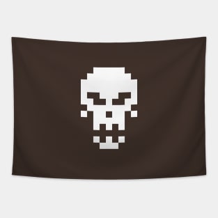 Pixel Skull Tapestry