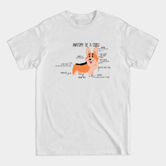 Discover Anatomy of a Corgi - Corgi - T-Shirt