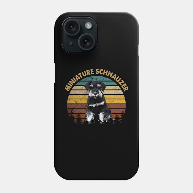 Miniature Schnauzer Swagger Stylish Tee Talk for Dog Admirers Phone Case by Northground