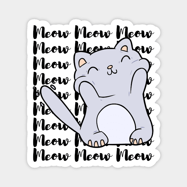 Cute Kitty Magnet by François Belchior