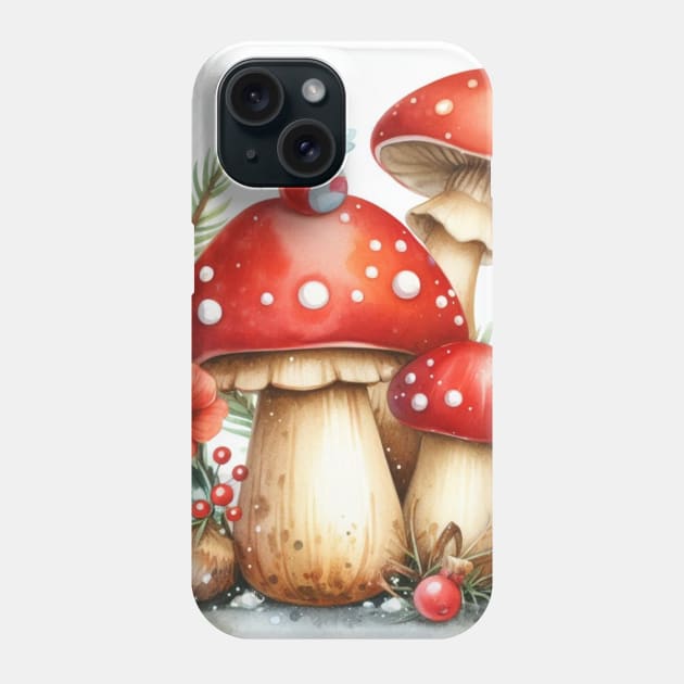 Christmas Fungus Phone Case by CAutumnTrapp