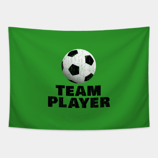 Soccer team player Tapestry by SW10 - Soccer Art