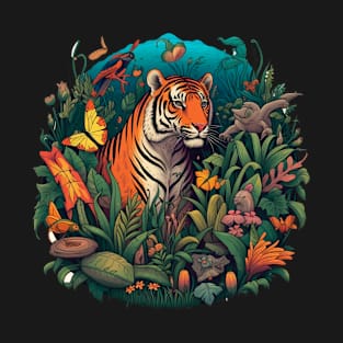 a crazy tiger T-Shirt